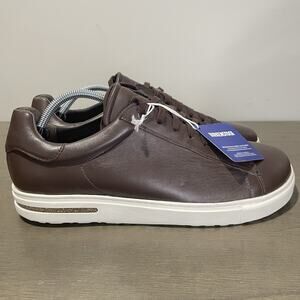 Birkenstock Mens Size 12 Shoes Bend Low NEW with Tags Dark Brown Leather Sneaker